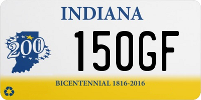 IN license plate 150GF