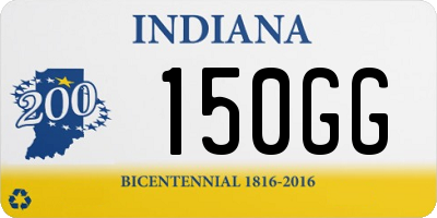 IN license plate 150GG