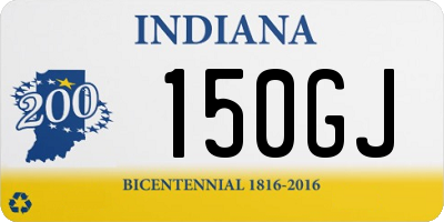 IN license plate 150GJ