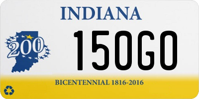 IN license plate 150GO