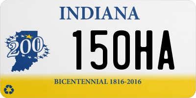 IN license plate 150HA