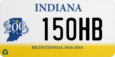 IN license plate 150HB