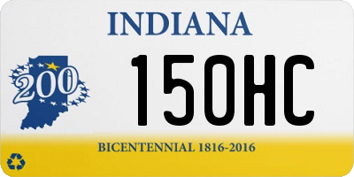 IN license plate 150HC