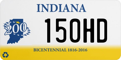 IN license plate 150HD