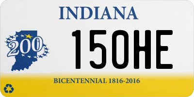 IN license plate 150HE