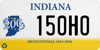 IN license plate 150HO