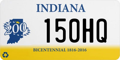 IN license plate 150HQ