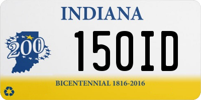 IN license plate 150ID