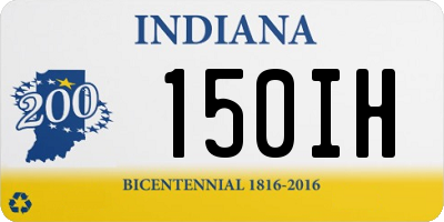 IN license plate 150IH