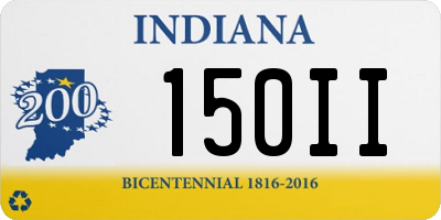 IN license plate 150II