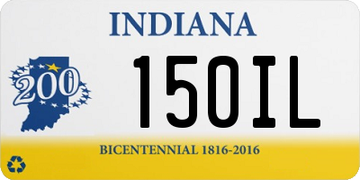 IN license plate 150IL