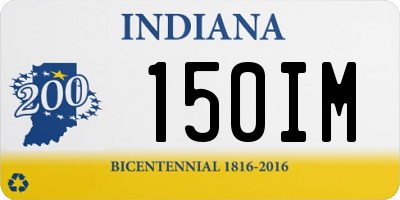 IN license plate 150IM