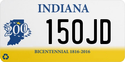 IN license plate 150JD