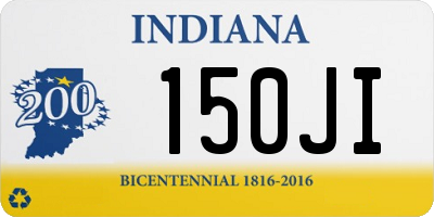 IN license plate 150JI