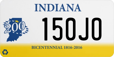 IN license plate 150JO