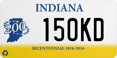 IN license plate 150KD