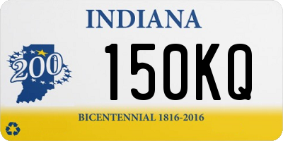 IN license plate 150KQ