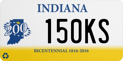 IN license plate 150KS