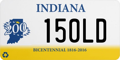 IN license plate 150LD