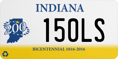 IN license plate 150LS