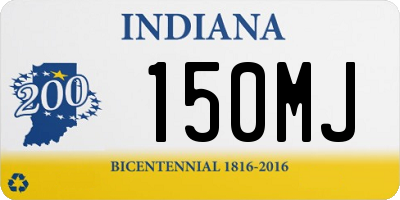 IN license plate 150MJ