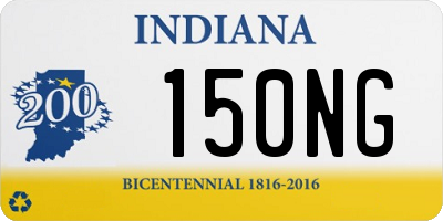 IN license plate 150NG