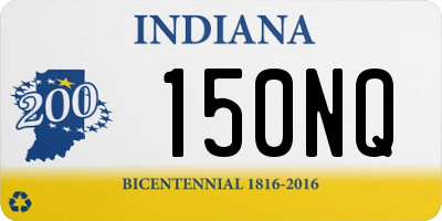 IN license plate 150NQ