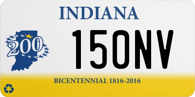 IN license plate 150NV