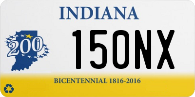 IN license plate 150NX