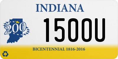 IN license plate 150OU