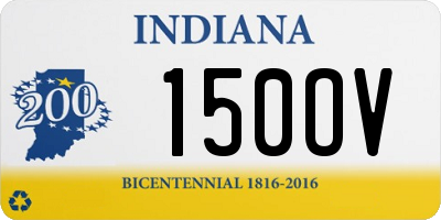 IN license plate 150OV