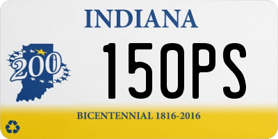 IN license plate 150PS