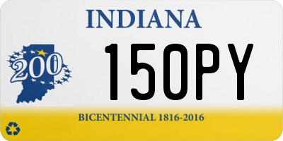 IN license plate 150PY