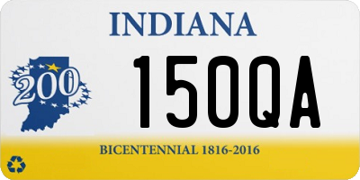 IN license plate 150QA