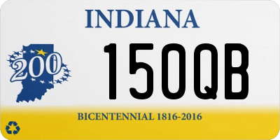 IN license plate 150QB