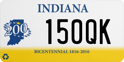 IN license plate 150QK