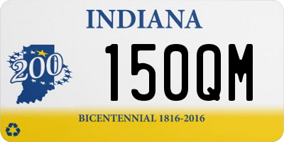 IN license plate 150QM