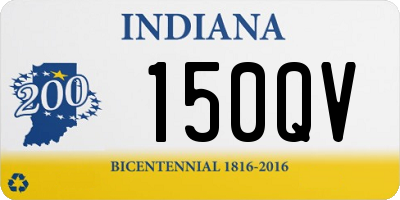 IN license plate 150QV