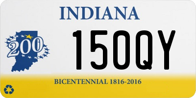 IN license plate 150QY