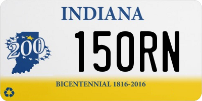 IN license plate 150RN