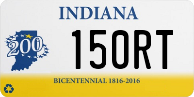 IN license plate 150RT