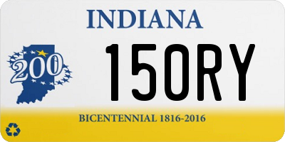 IN license plate 150RY
