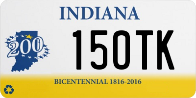 IN license plate 150TK