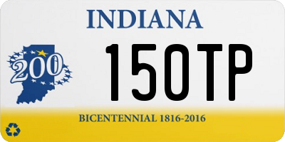 IN license plate 150TP