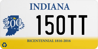 IN license plate 150TT