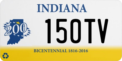 IN license plate 150TV