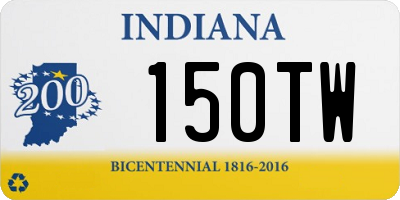 IN license plate 150TW