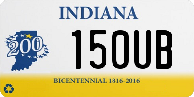 IN license plate 150UB