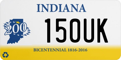 IN license plate 150UK