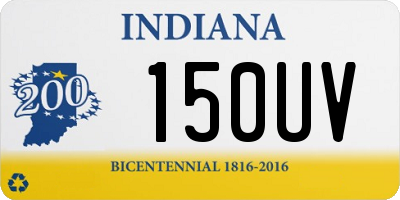 IN license plate 150UV